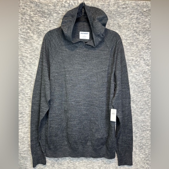 Old Navy Other - OLD NAVY Men’s Charcoal Gray Hooded Sweater Pullover Size Large L NEW